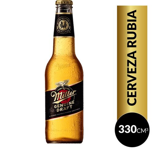 Cerveza Miller Porrón 330 Ml