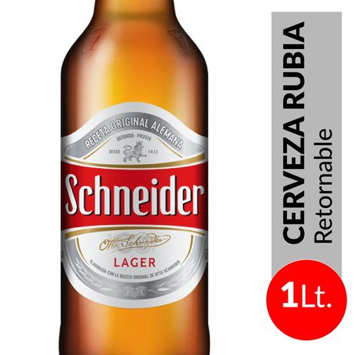 Cerveza Schneider Lager Rubia 1lt