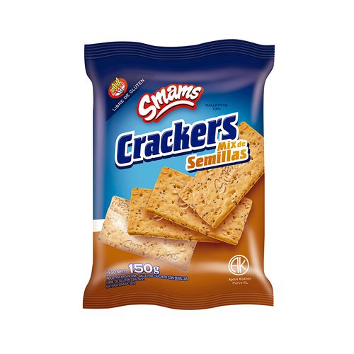 Galletitas Crackers Mix De Semillas Smams 150 Gr