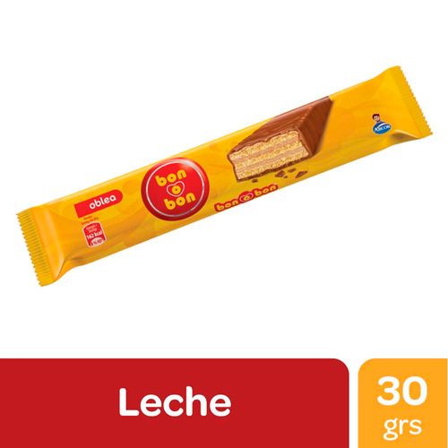 Obleas Bon O Bon Bañadas En Chocolate Con Leche 30 Gr