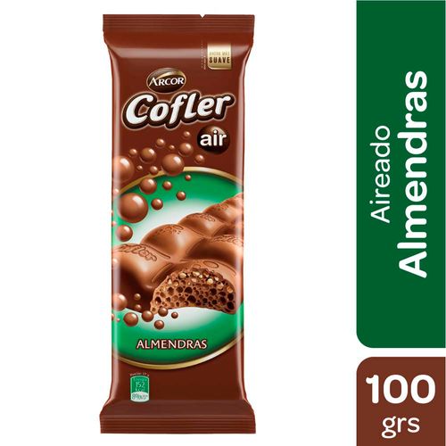 Chocolate Cofler Con Almendras Aireado 100 Gr