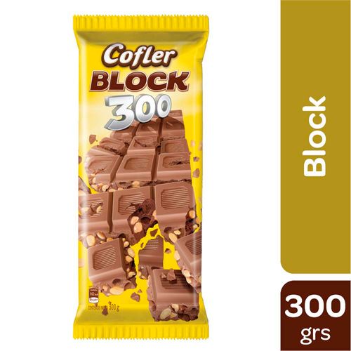 Chocolate Block Con Leche Cofler 300 Gr