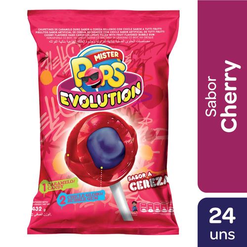 Chupetin Evolution Cherry Mr.pops 480 Gr
