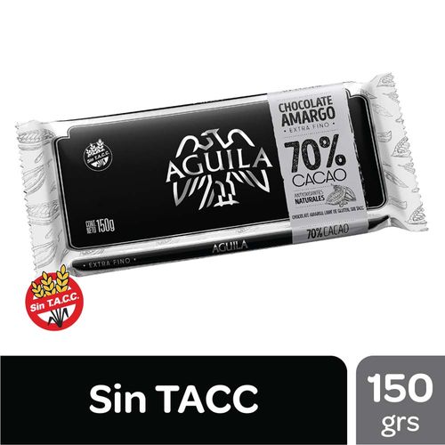 Tableta Chocolate Aguila 70% Cacao X150gr