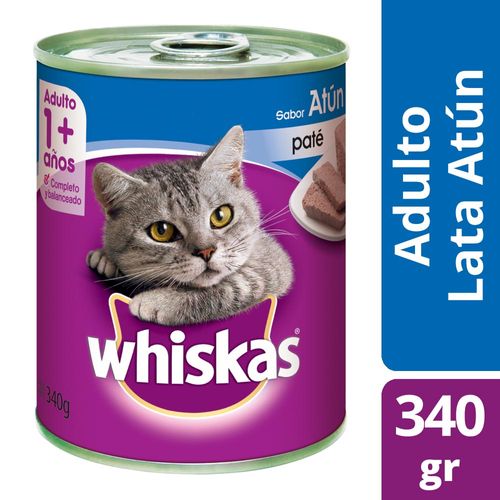 Alimento Para Gatos Whiskas Pasta Atún 340 Gr