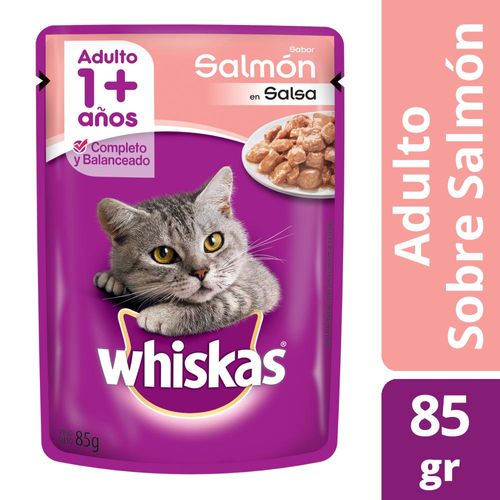 Alimento Para Gatos Whiskas Pasta Salmón 85 Gr
