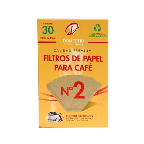Filtro De Papel Para Cafe Nº 2 X 30 U