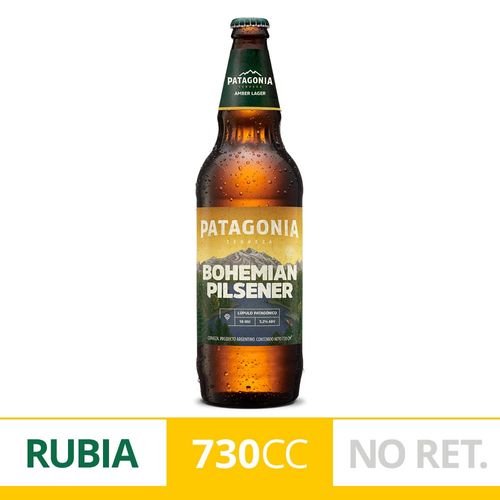 Cerveza Rubia Patagonia Bohemian Pilsener 730 Ml