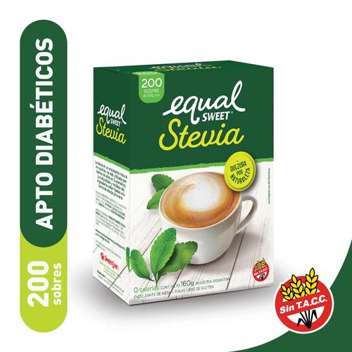 Edulcorante En Polvo Stevia Equalsweet 160 Gr