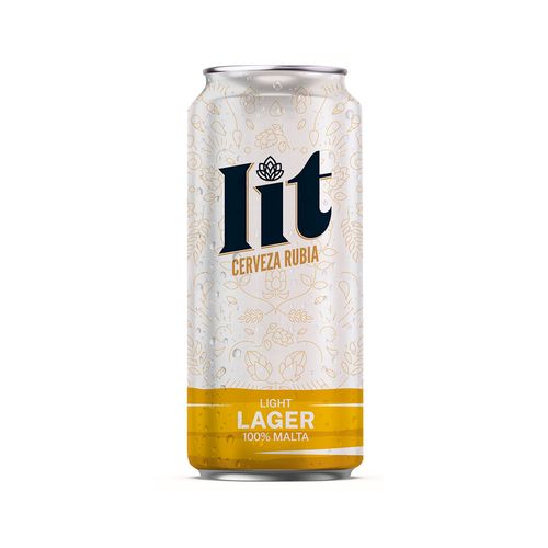 Cerveza Lit Light Lager 473 Ml