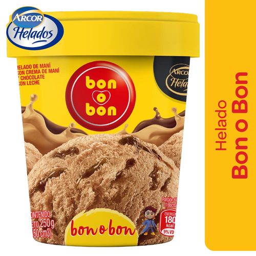 Helado Pote Arcor Bon O Bon 250 Gr