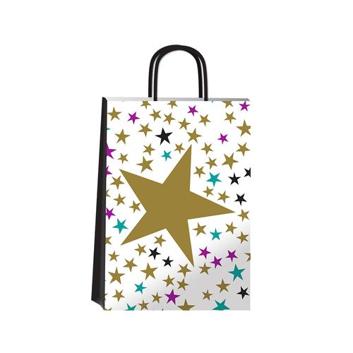 Bolsa De Regalo Lun 14x08x20 Gold Star