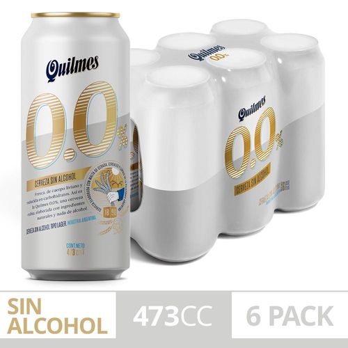Cerveza Quilmes 0 473 Cc Six Pack