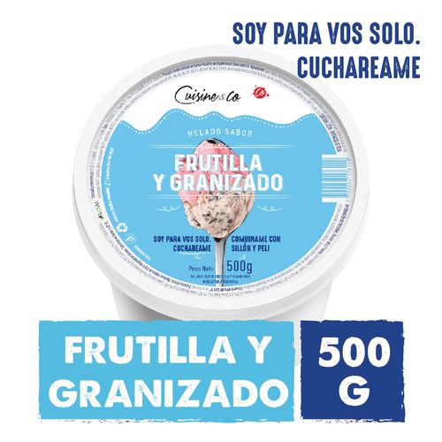 Pote Frutilla Y Granizado 500 Gr Cuisine & Co Nbe Mp
