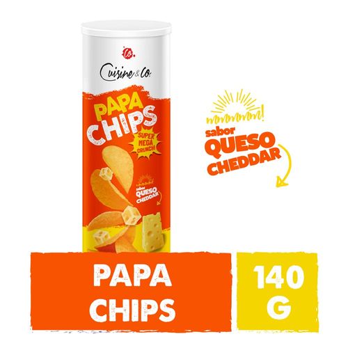 Papas Chips Cheddar 140 Gr Cuisine & Co