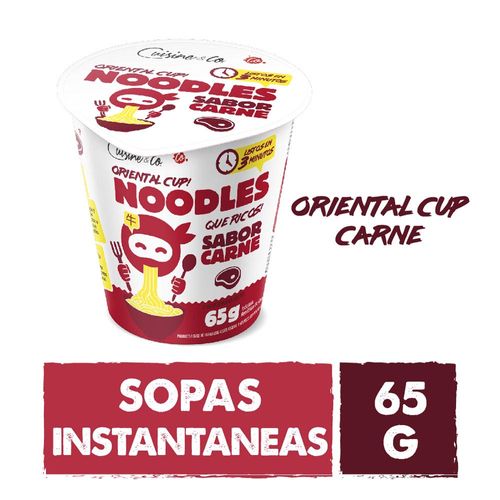 Sopa Instantánea Sabor Carne Cuisine-co  65 Gr