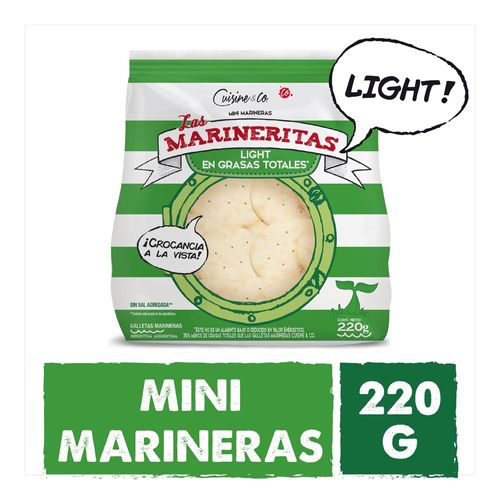 Galletitas Mini Marineras Light Cuisine And Co. 220 Gr