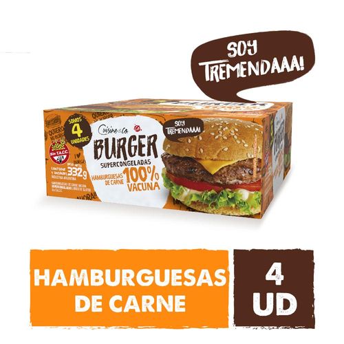 Hamburguesas Cuisine And Co. De Carne 332 Gr