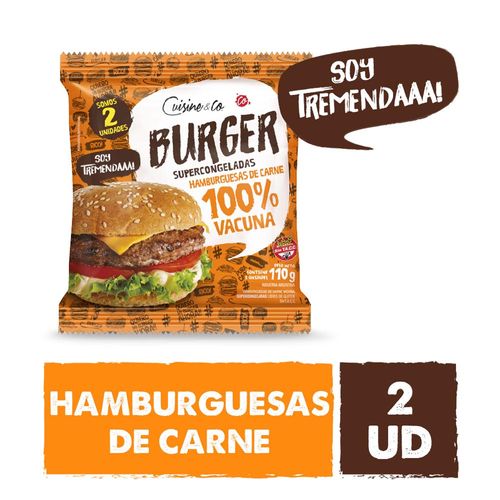 Hamburguesas Cuisine And Co. De Carne 110 Gr