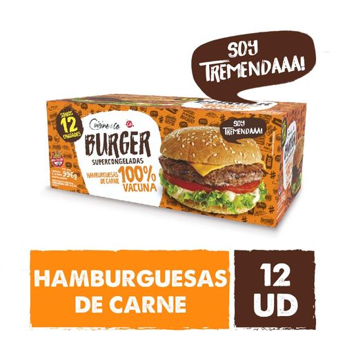 Hamburguesas Cuisine And Co. De Carne 996 Gr