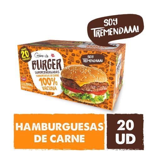 Hamburguesas De Carne Cuisine And Co. 1660 Gr