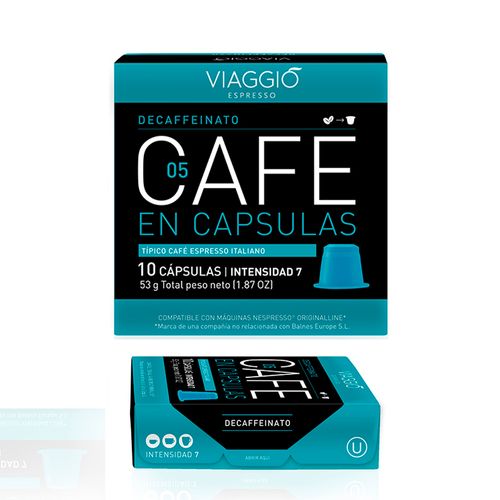 Cafe En Capsulas Espresso Descafeinado Viaggio 10 Capsulas