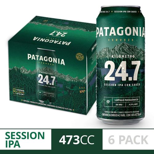 Cerveza Patagonia 24.7 473 Ml X 6 Un