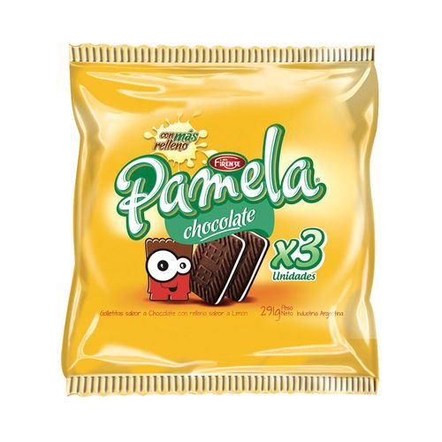 Galletitas Rellenas Pamela Chocolate Firenze 290 Gr