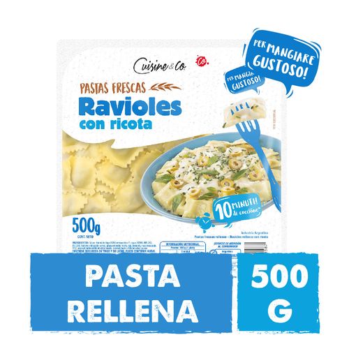 Ravioles Ricotta Cuisine&co X 500 Gr