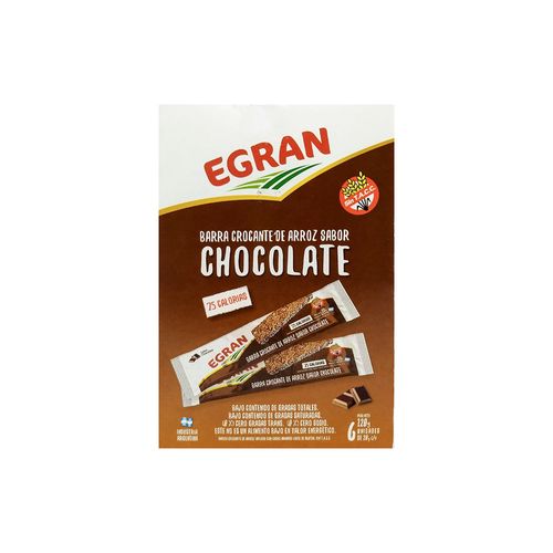 Barra Crocante Con Chocolate Egran 120 Gr