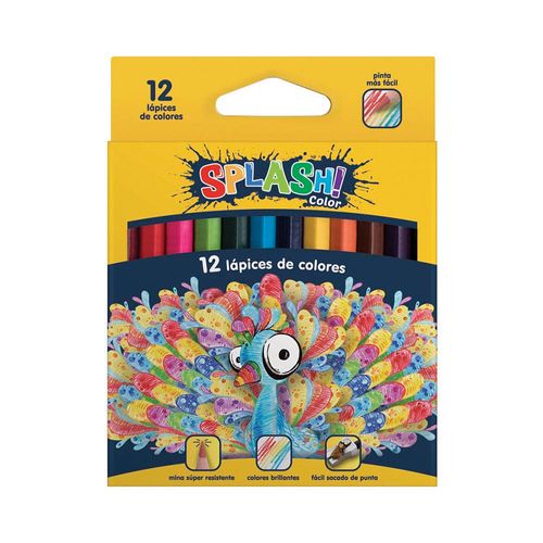 Lapiz Splash Cololores X12 Castell Faber