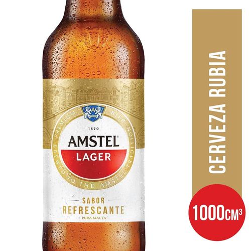 Cerveza Amstel Lager Retornaable 1 L