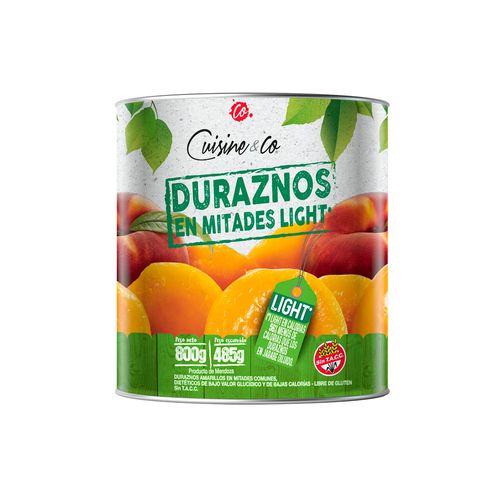 Duraznos Ligt Cuisine & Co 820gr