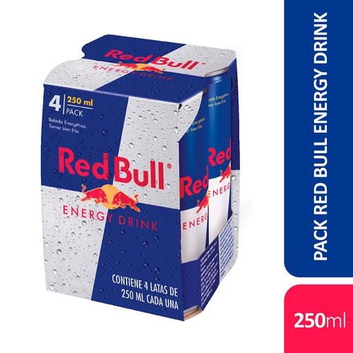 Bebida Red Bull X 4.