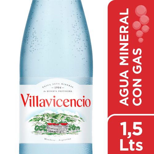 Agua Villavicencio Pet Con Gas 1.5 L
