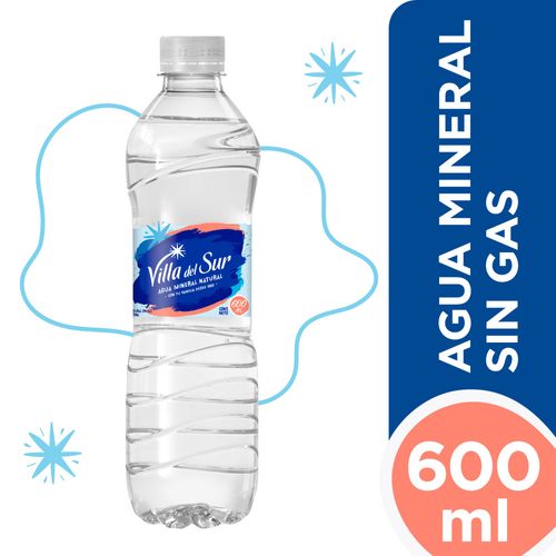 Agua Mineral Villa Del Sur Sin Gas Botella 600 Ml