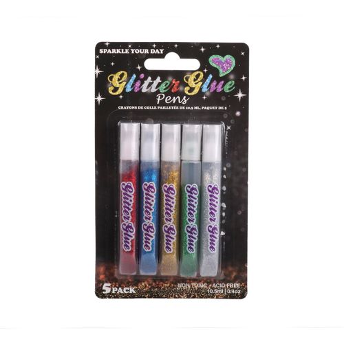 Lapicera Glitter 10.5 Ml X 5 Un Sd