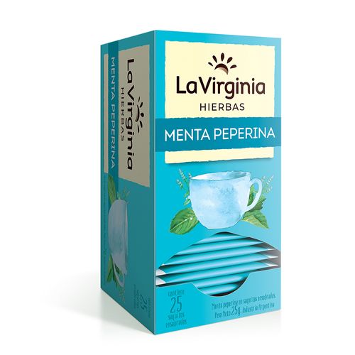 Hierba La Virginia Menta Peperina 25 Saquitos