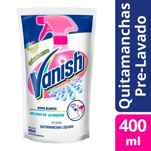 Vanish Quitamanchas Prelavado Blanco 400ml