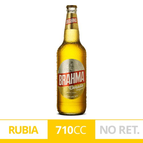 Cerveza Brahma Dorada Botella No Retornable 710mlx1