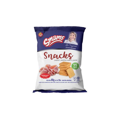 Snacks Smams Sabor Jamón 80 Gr