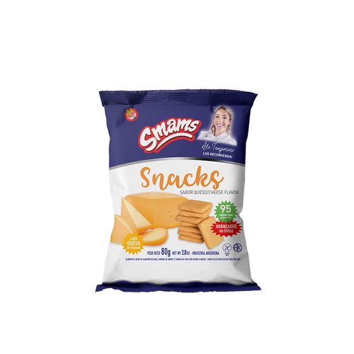 Snacks Smams Sabor Queso 80 Gr