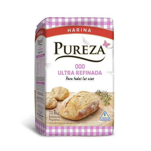 Harina Ultra Refinada 000 Pureza 1 Kg