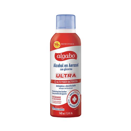 Alcohol En Aerosol Algabo Ultra 140 Ml