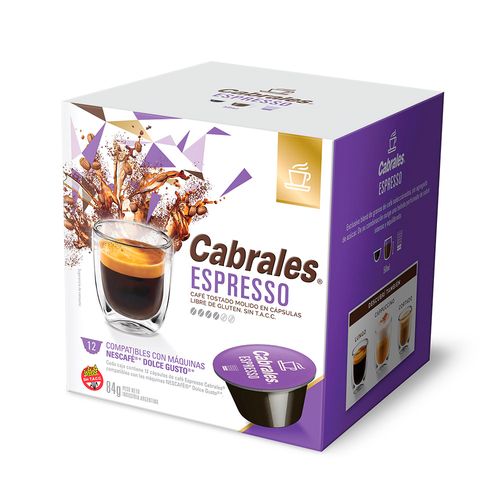 Capsulas Café Cabrales dg Espresso X84gr