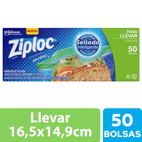 Ziploc Bolsa Llevar Chica  50un