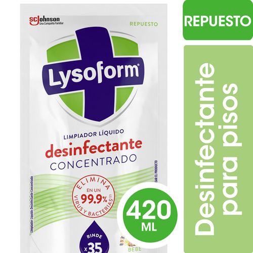 Desinfectante Concentrado Pisos Lysoform Bebé 420ml