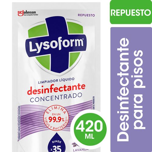 Desinfectante Concentrado Pisos Lysoform Lavanda 420ml