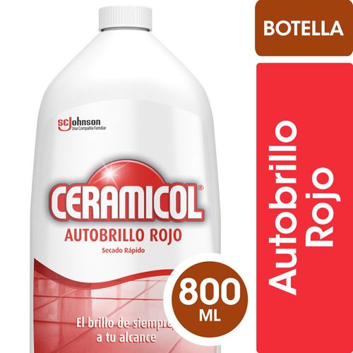 Autobrillo Ceramicol Rojo Botella 800 Ml