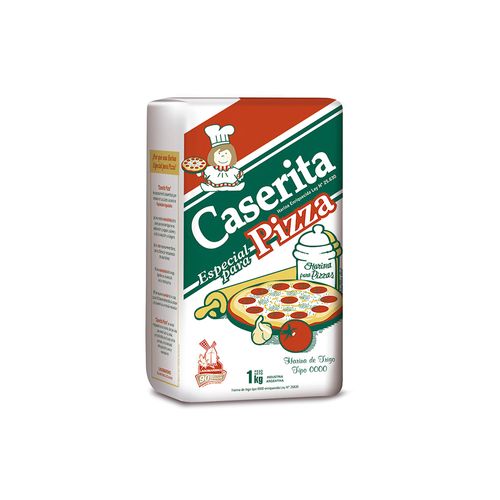 Harina Caserita Comun Para Pizza Paquete 1 Kg